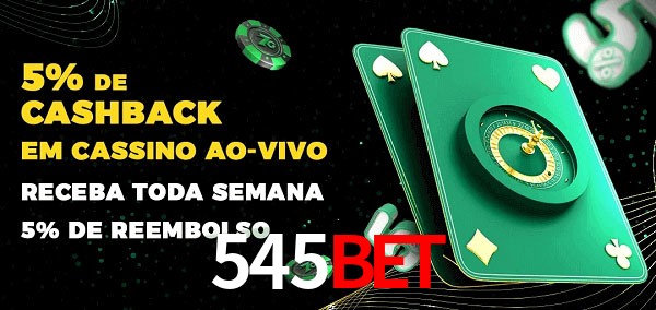 Promoções do cassino ao Vivo 545bet